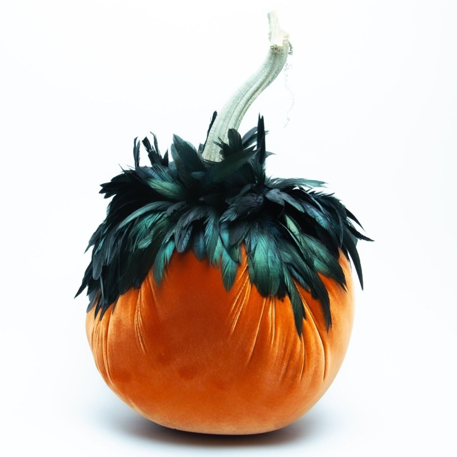 Products Hot Skwash | Persimmon W/Black Feather Collar