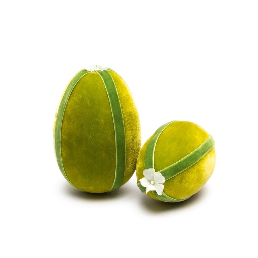 Products Hot Skwash | Chartreuse Ribbon Trimmed Egg