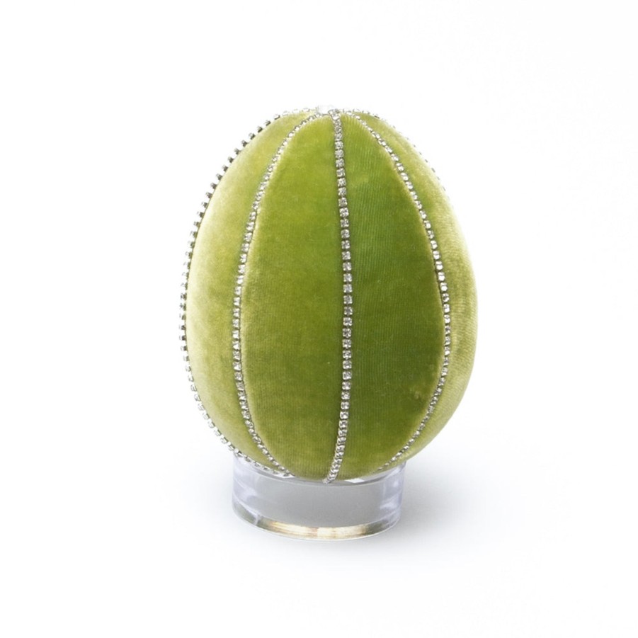 Products Hot Skwash | Chartreuse Crystal Trimmed Egg